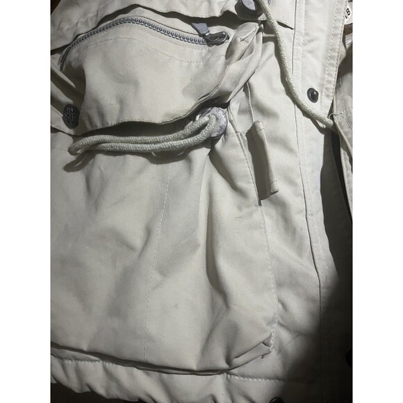 Vintage 90s Structure Jacket Barn Ranch Safari Anorak Coat Pockets Men Medium - Picture 4 of 11